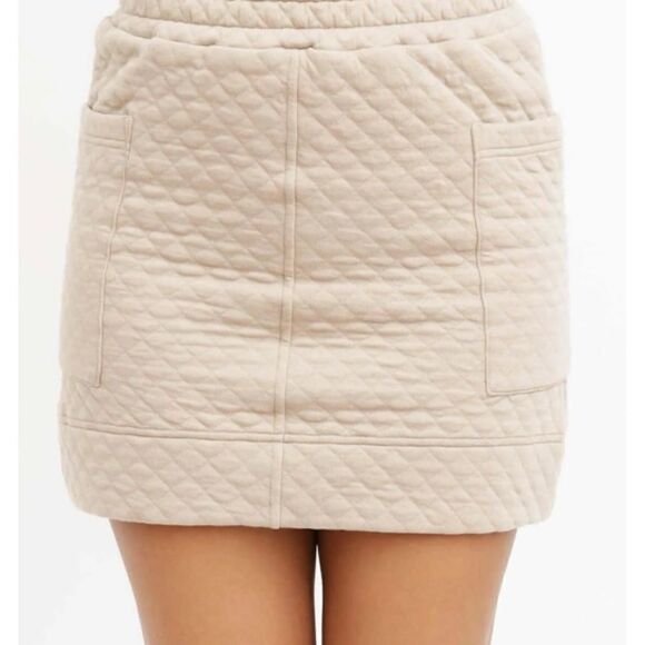 Smash + Tess Finley Mini Skirt Beige - Picture 1 of 6